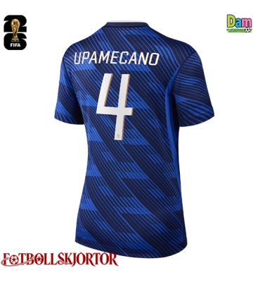Frankrike Dayot Upamecano #4 Hemmatröja Dam VM 2026 Kortärmad